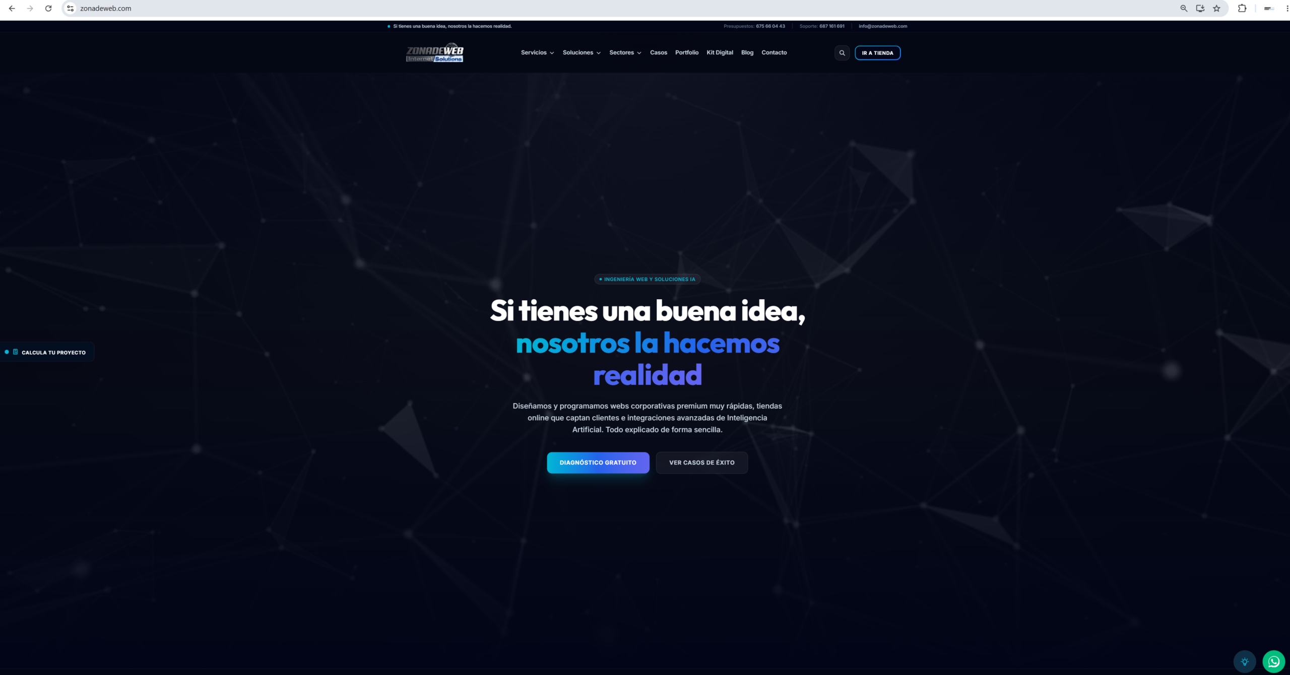 Proyecto digital desarrollado con el apoyo de Zonadeweb: Mantenimiento y optimización web
